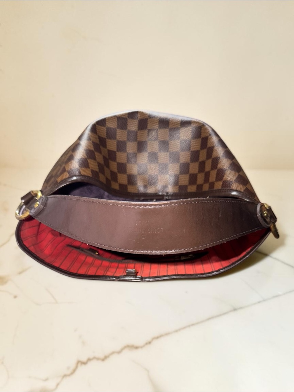Louis Vuitton Delightful MM NM GUC Damier Ebene Shoulder Hobo Bag N41460 - Picture 8 of 16